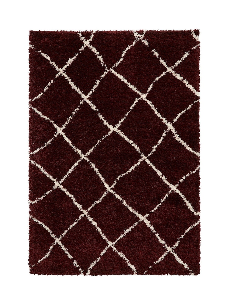 Think Rugs Red Scandi Berber Rug - Image 2 of 4 Think Rugs Red Scandi Berber Rug - Image 2 of 4