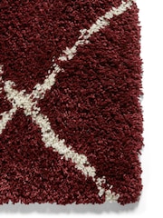 Think Rugs Red Scandi Berber Rug - Image 3 of 4