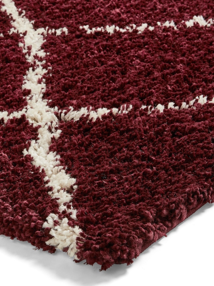 Think Rugs Red Scandi Berber Rug - Image 4 of 4 Think Rugs Red Scandi Berber Rug - Image 4 of 4