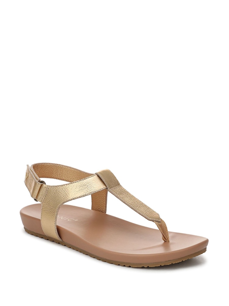 Vionic Gold Palisades Regular Fit Arch Support Toe Post Sandal - Image 1 of 7 Vionic Gold Palisades Regular Fit Arch Support Toe Post Sandal - Image 1 of 7