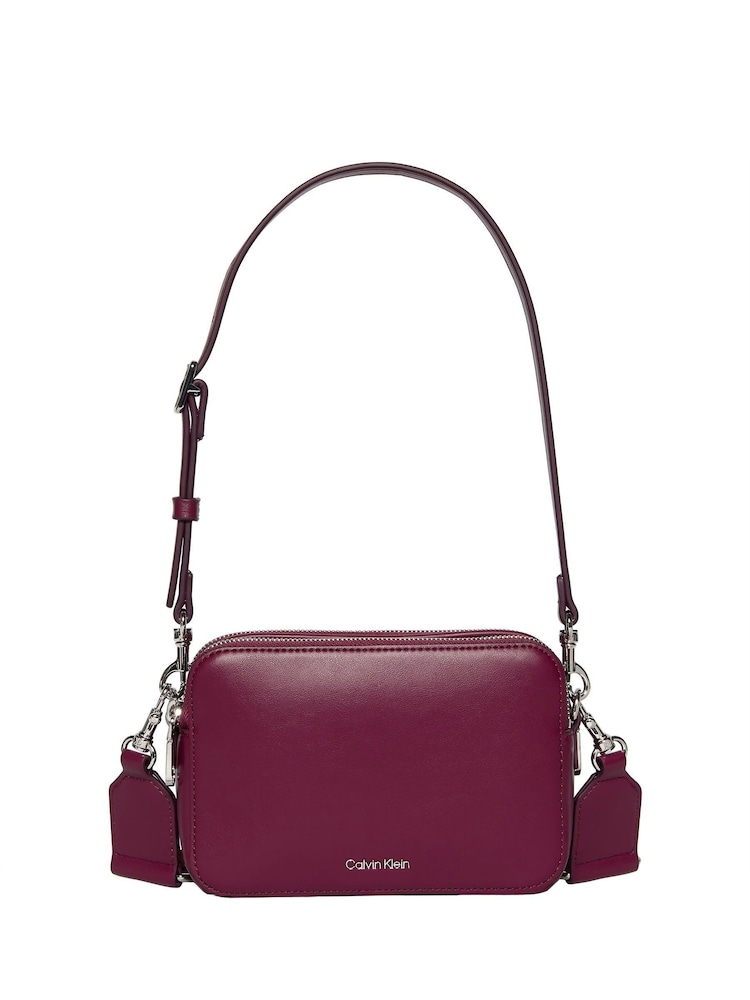 Calvin Klein Red Convertible 2-Strap Cross-Body Camera Bag - Image 1 of 3 Calvin Klein Red Convertible 2-Strap Cross-Body Camera Bag - Image 1 of 3