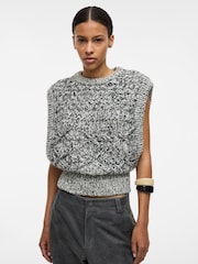 Rouge Edit Grey Sleeveless Knit Vest - Image 1 of 1