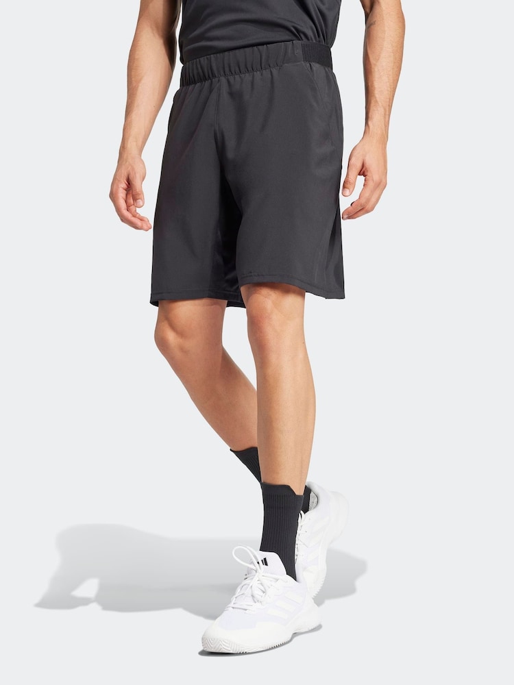 adidas Black Club Tennis Climacool Stretch Woven 7 Inch Shorts - Image 1 of 6