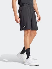 adidas Black Club Tennis Climacool Stretch Woven 7 Inch Shorts - Image 3 of 6