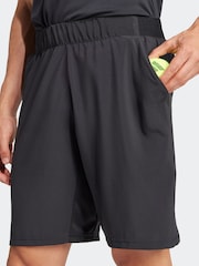 adidas Black Club Tennis Climacool Stretch Woven 7 Inch Shorts - Image 4 of 6
