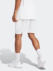 adidas White Club Tennis Climacool Stretch Woven 9 Inch Shorts - Image 2 of 6