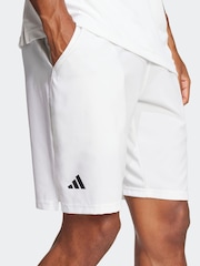 adidas White Club Tennis Climacool Stretch Woven 9 Inch Shorts - Image 4 of 6