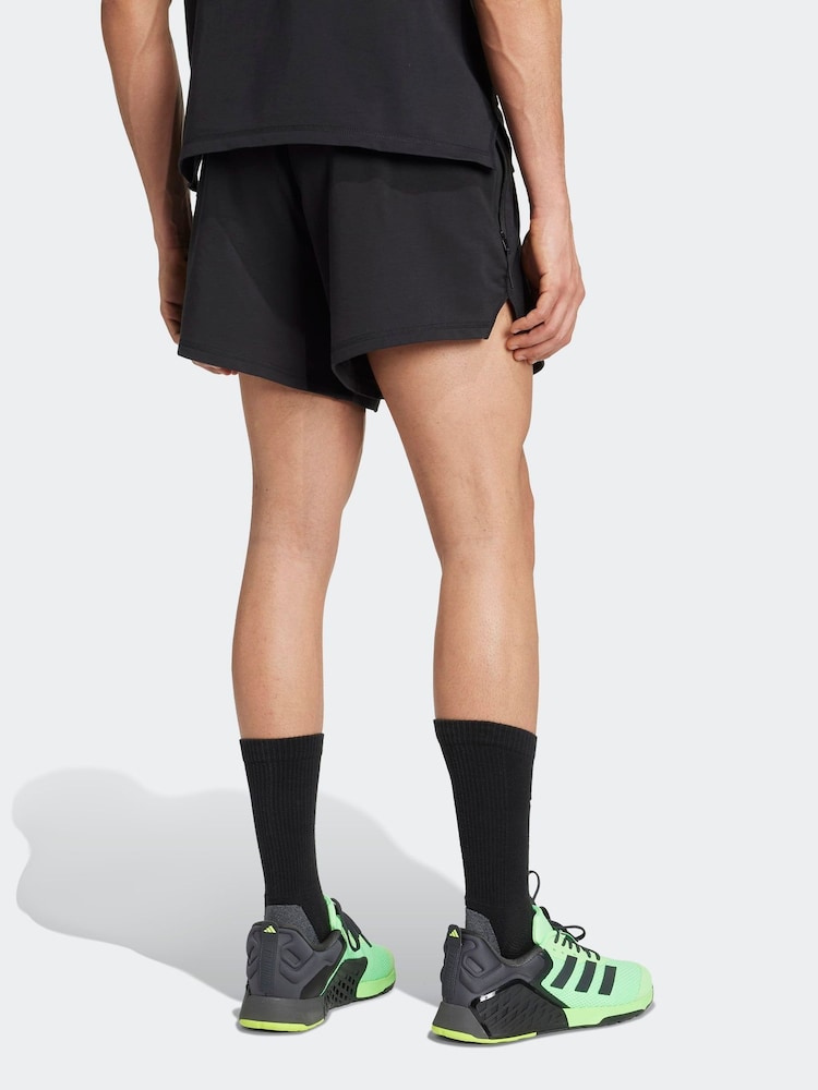 adidas Black D4T x 7 Inch Shorts - Image 2 of 6 adidas Black D4T x 7 Inch Shorts - Image 2 of 6