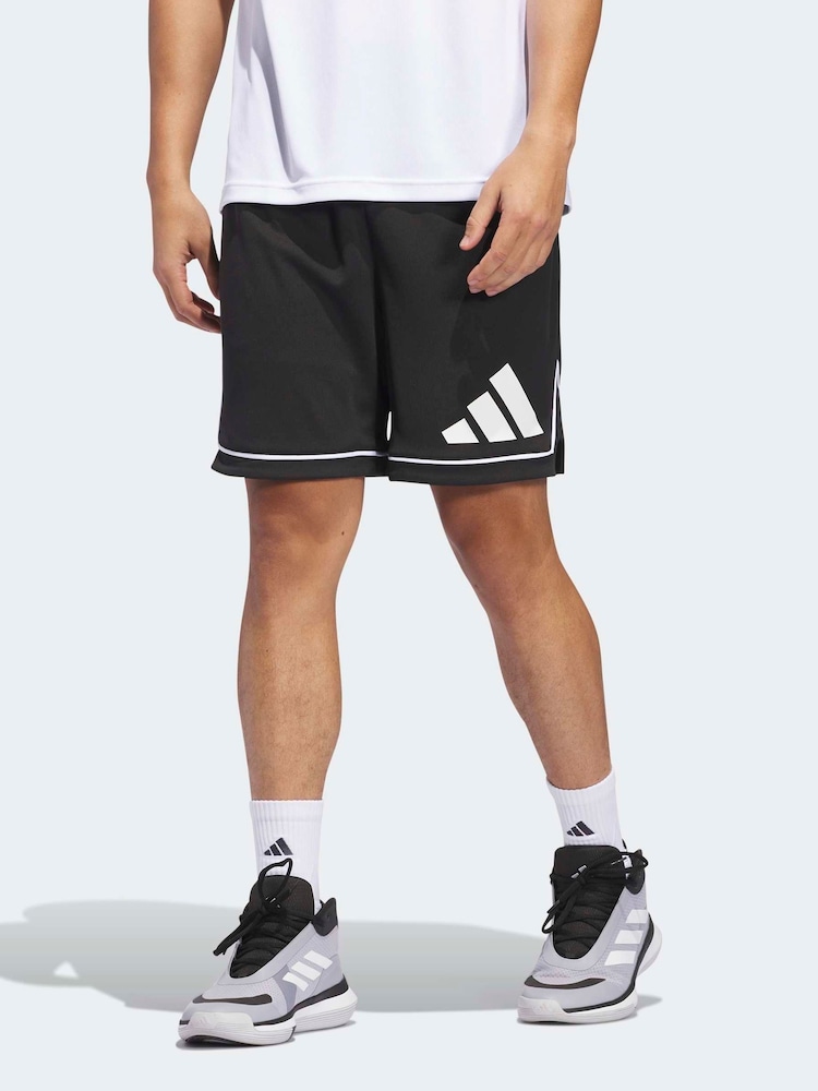 adidas Black Basketball Badge Of Sport Shorts - Image 1 of 6 adidas Black Basketball Badge Of Sport Shorts - Image 1 of 6