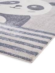 Think Rugs Grey Vida Kids Panda Rug - Image 4 of 5