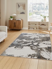 Think Rugs Silver Tidal TL68C Modern Abstract Rug - Image 1 of 6