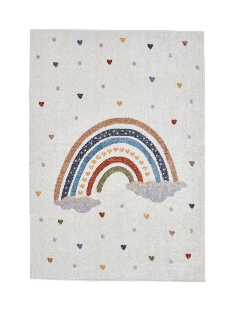 Think Rugs Grey Vida Kids Rainbow Rug - Image 5 of 5