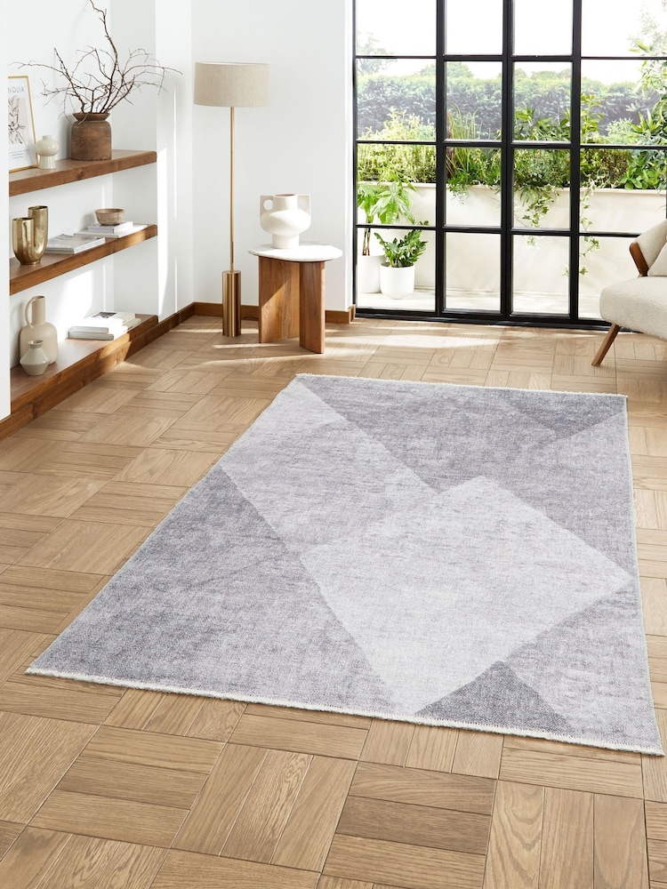 Think Rugs Grey Whisper Modern Rug - Image 1 of 6