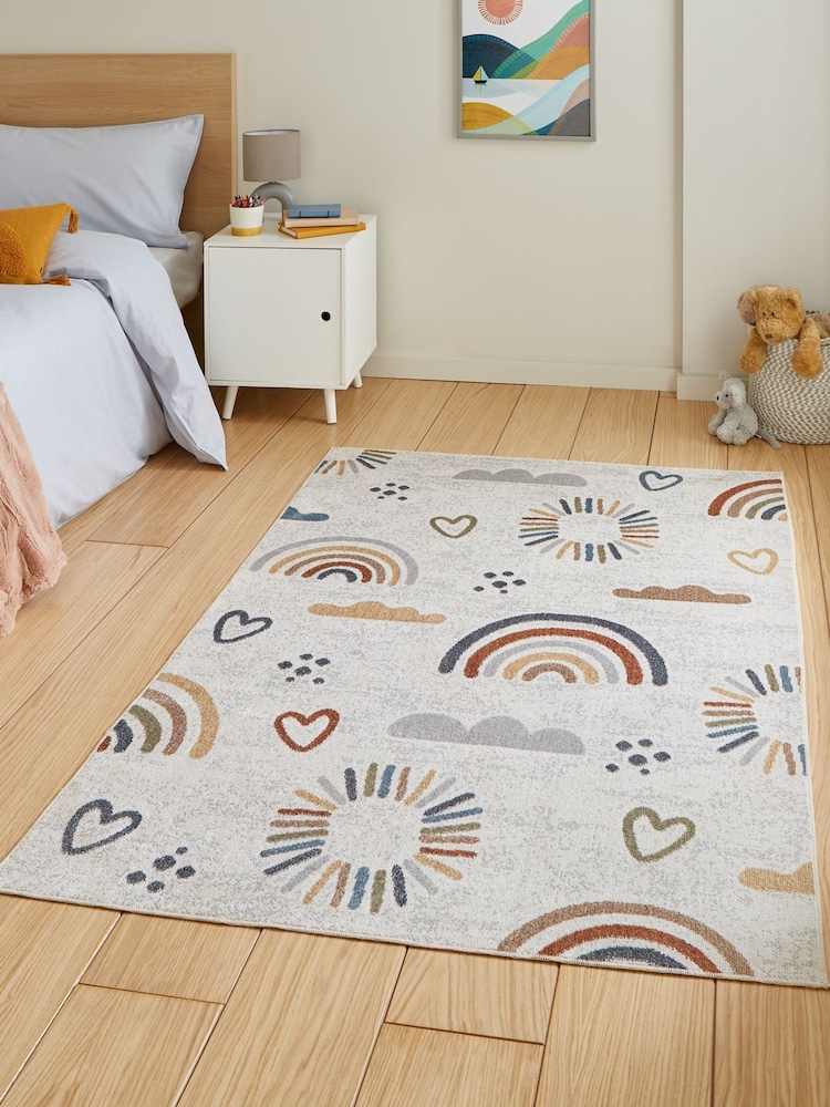 Think Rugs Vida Kids Rainbow Sun Podna prostirka - Slika 1 od 5