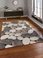 Think Rugs Cream Woodland 2099 Modern Rug - Image 1 of 5