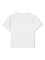 Kenzo Kids Logo Crew Neck Short Sleeve White T-Shirt - Image 2 of 3
