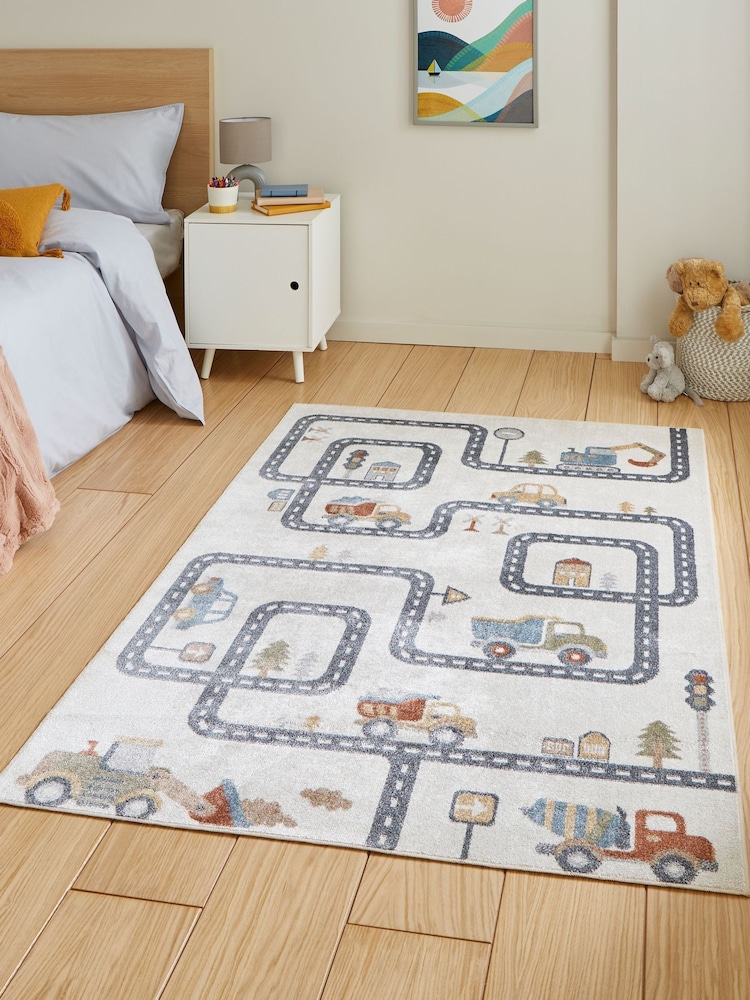 Think Rugs Vida 兒童地圖地毯 - 圖片 1，共 5