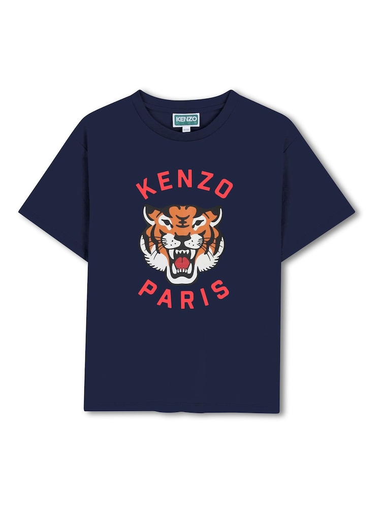 KENZO KIDS Graphic Logo Crew Neck Short Sleeve T-Shirt - Image 1 of 3