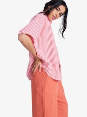 Roxy Beachy Nostalgia Stripe Boxy Short Sleeve Shirt - Imaginea 2 din 6