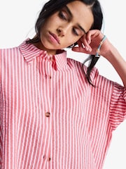 Roxy Beachy Nostalgia Stripe Boxy Short Sleeve Shirt - Imaginea 6 din 6