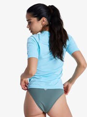 Roxy Blue Wholehearted Short Sleeve Logo Rash Vest - Image 2 of 5