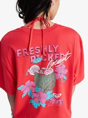 Roxy Pink Hangloose Poster Graphic T-Shirt - Image 2 of 6