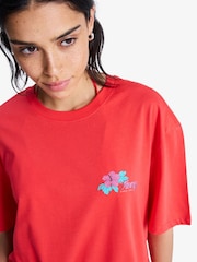 Roxy Pink Hangloose Poster Graphic T-Shirt - Image 3 of 6