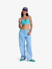 Roxy Green Plaid Check PT Essentials Bikini Tank Top - Image 15 of 16