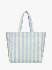 Roxy Blue Fairy Mist Stripe Logo Tote Bag - Image 4 of 7
