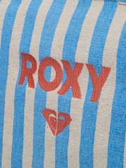 Roxy Blue Fairy Mist Stripe Logo Tote Bag - Image 7 of 7
