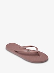 Roxy Brown Viva IV Logo Flip Flops - Image 3 of 6