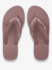 Roxy Brown Viva IV Logo Flip Flops - Image 5 of 6