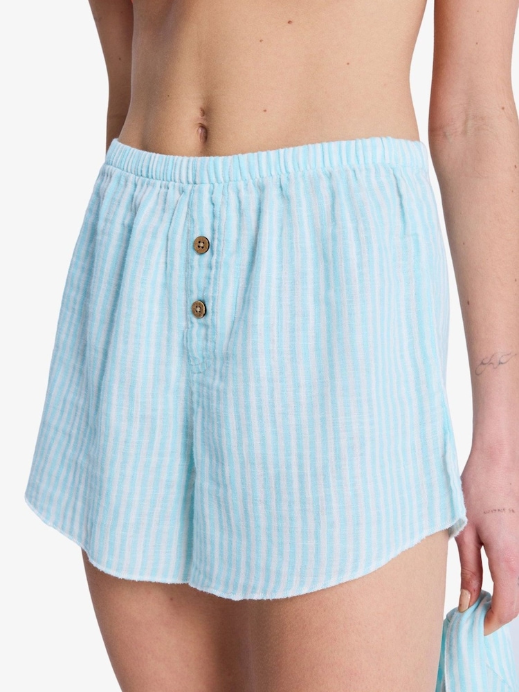 Roxy Salty Bliss Stripe Button Shorts - 画像 5 / 5