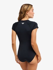 Roxy Essentials Zipped Short Sleeve Logo Swimsuit - Изображение 2 5