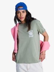 Roxy Green Oceanregular Backprint Graphic Logo T-Shirt - Image 2 of 5