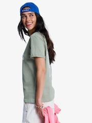 Roxy Green Oceanregular Backprint Graphic Logo T-Shirt - Image 3 of 5