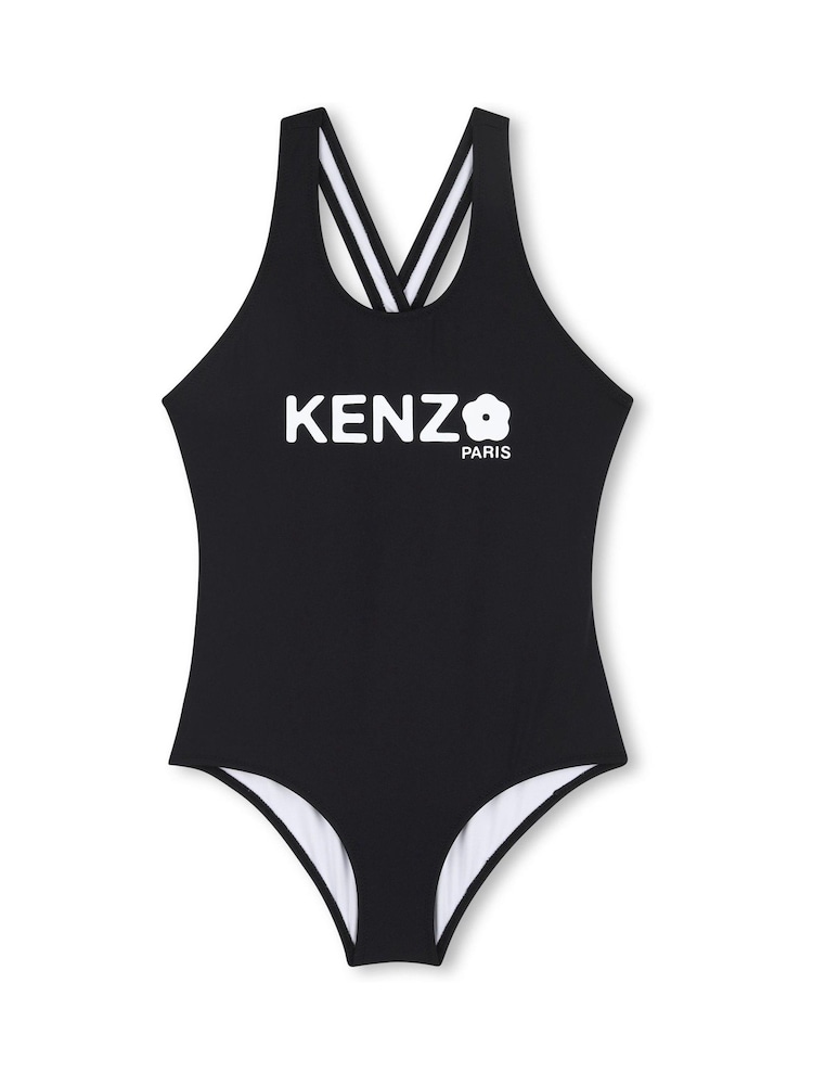 Kenzo Kids Logo Black Swimming Costume - Image 1 of 3