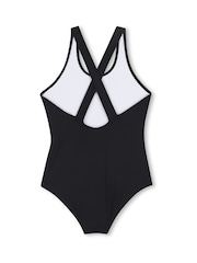 Kenzo Kids Logo Black Swimming Costume - Image 2 of 3