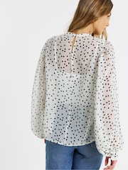 Simply Be Animal Exaggerated Sleeve Blouse - Image 4 of 4