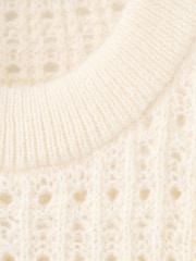 Mango White Frill Jumper - Image 6 of 6
