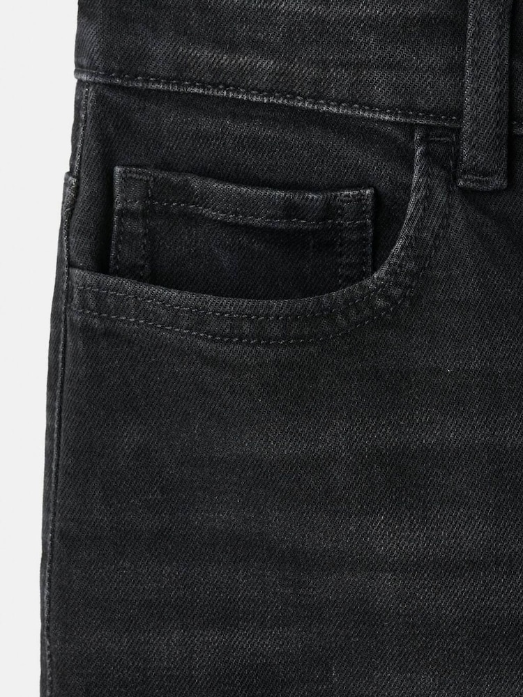 Mango Black High Waist Stretch Slim Mom Fit Jeans - Image 6 of 6 Mango Black High Waist Stretch Slim Mom Fit Jeans - Image 6 of 6