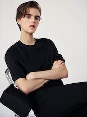 Mango Black Cape Detailed T-Shirt - Image 3 of 6