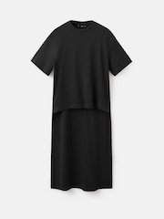 Mango Black Cape Detailed T-Shirt - Image 5 of 6