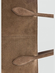 Mango Brown Suede Large Tote Bag - Image 4 of 4