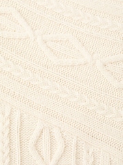 Mango Cream Cable Off Shoulder Knitted Jumper - Image 6 of 6