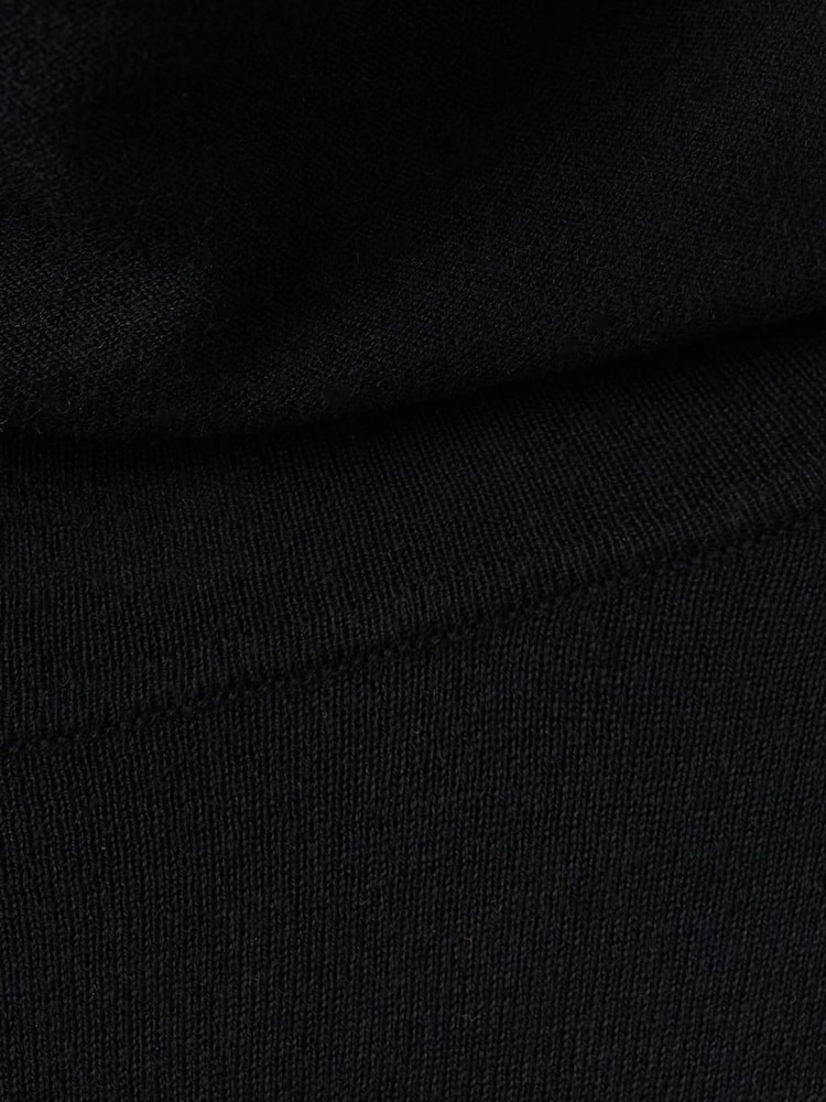 Mango Black Roll Neck Gold Detail Longline Jumper - Image 7 of 7