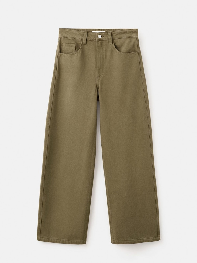Mango Green Baggy Jeans - Image 1 of 2