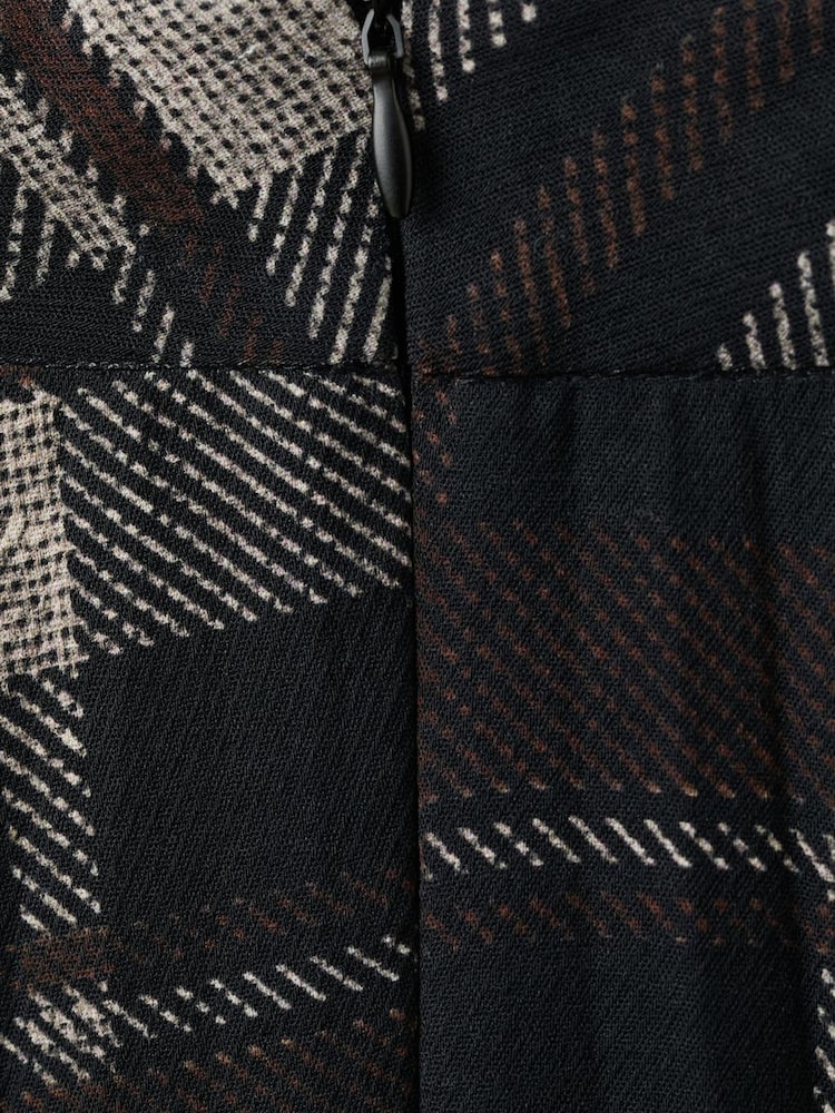 Mango Brown Pleated Check Tartan Skirt - Image 6 of 6 Mango Brown Pleated Check Tartan Skirt - Image 6 of 6