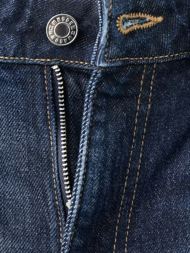 Mango Dark Blue Mid Rise Flare Jeans - Image 6 of 6 Mango Dark Blue Mid Rise Flare Jeans - Image 6 of 6