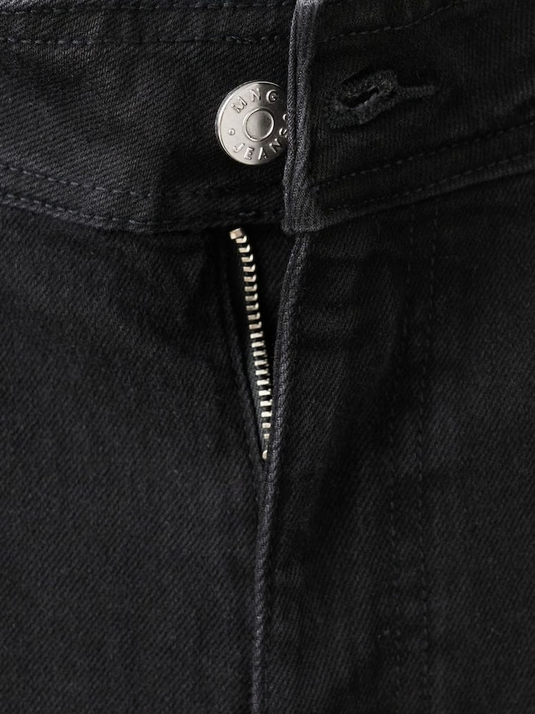 Mango Catherin Black Culotte High Rise Jeans - Image 7 of 7 Mango Catherin Black Culotte High Rise Jeans - Image 7 of 7